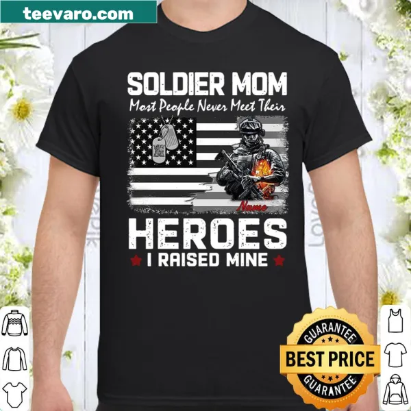 Text-based design celebrating a mom's pride in her soldier child
