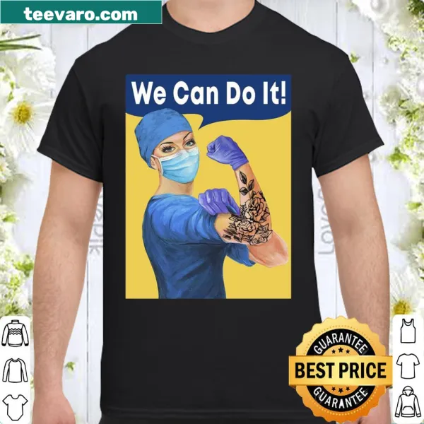 Inspirational nurse graphic with empowering message on shirt
