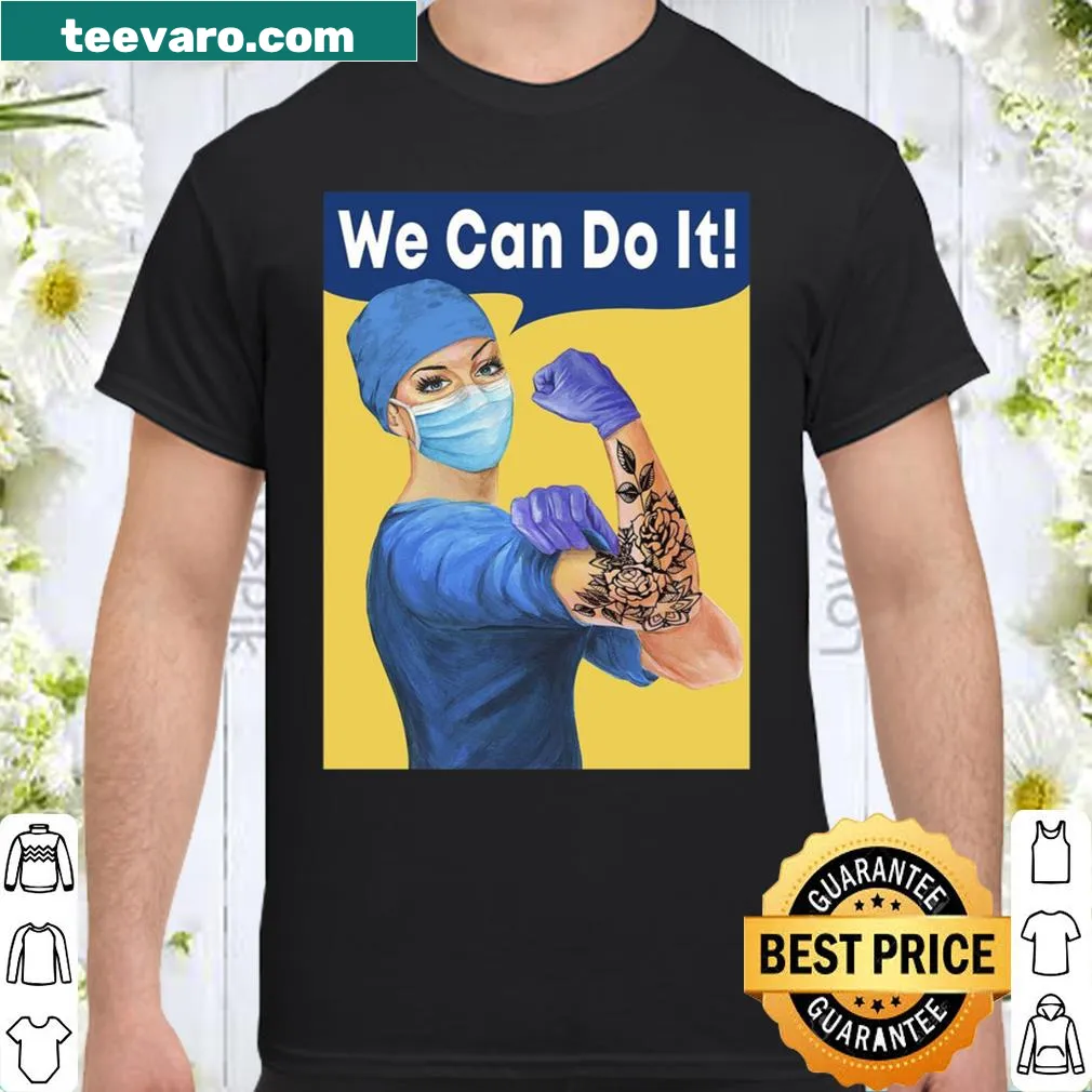 Inspirational nurse graphic with empowering message on shirt