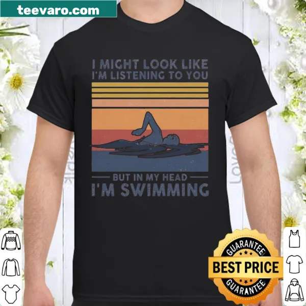 Funny swimming-themed shirt with a humorous phrase