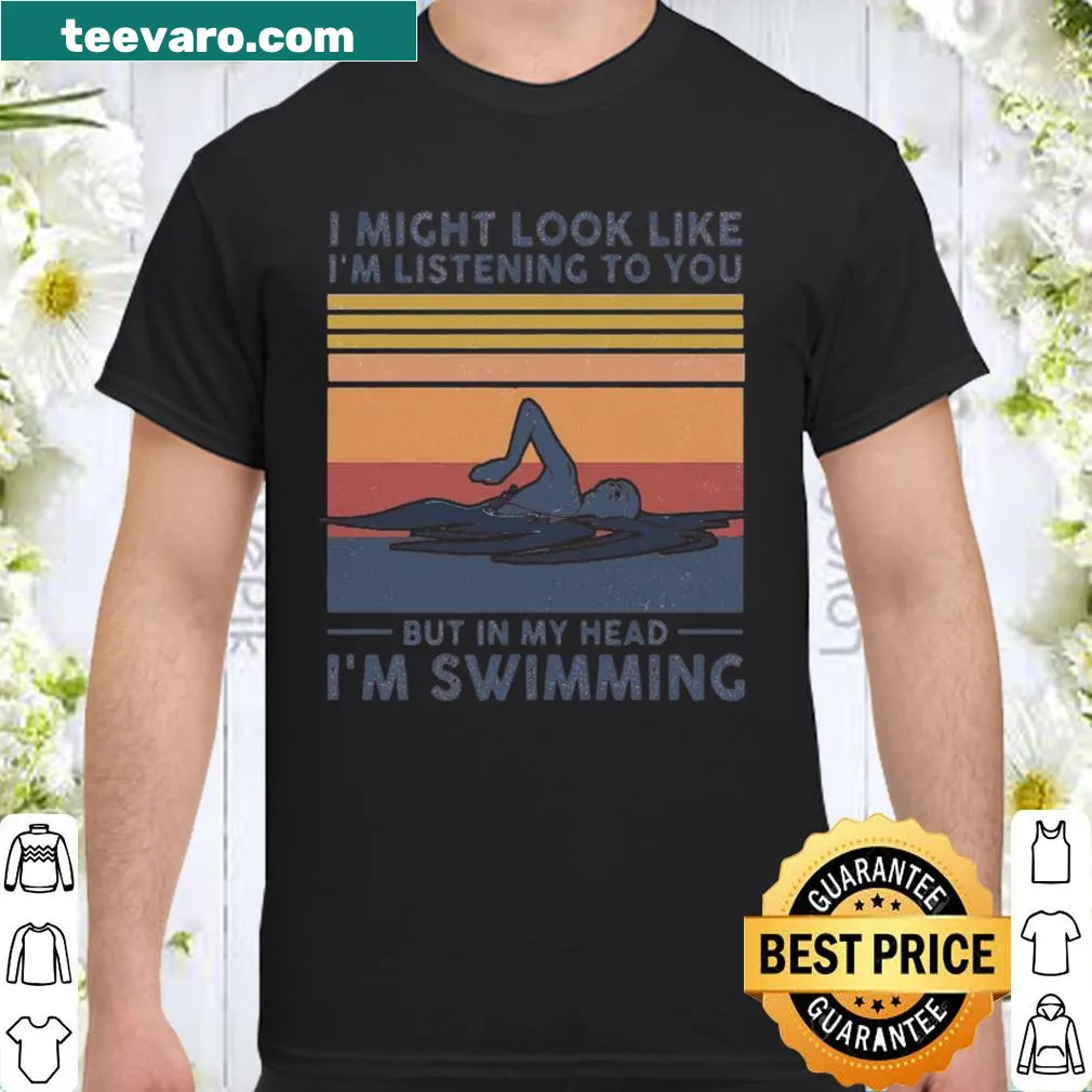 Funny swimming-themed shirt with a humorous phrase