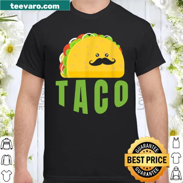 Fun illustrated shirt featuring a taco design