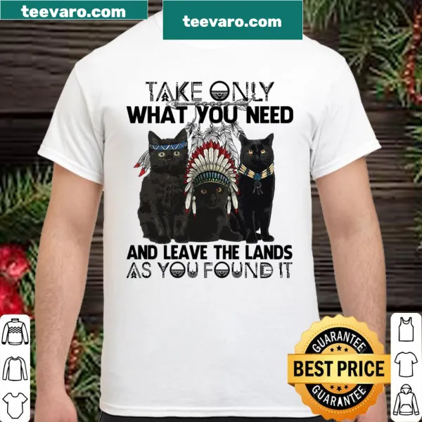 Text-based shirt promoting environmental stewardship with a nature theme.