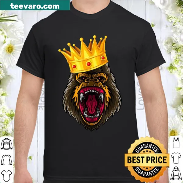 Bold Team Kong graphic t-shirt with crown design