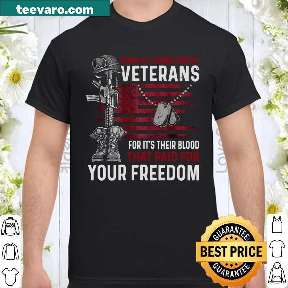 Tribute shirt honoring U.S Armed Forces Veterans with a proud message