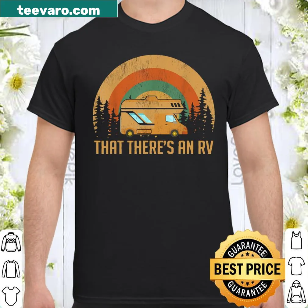 Illustration of an RV on an outdoor camping shirt