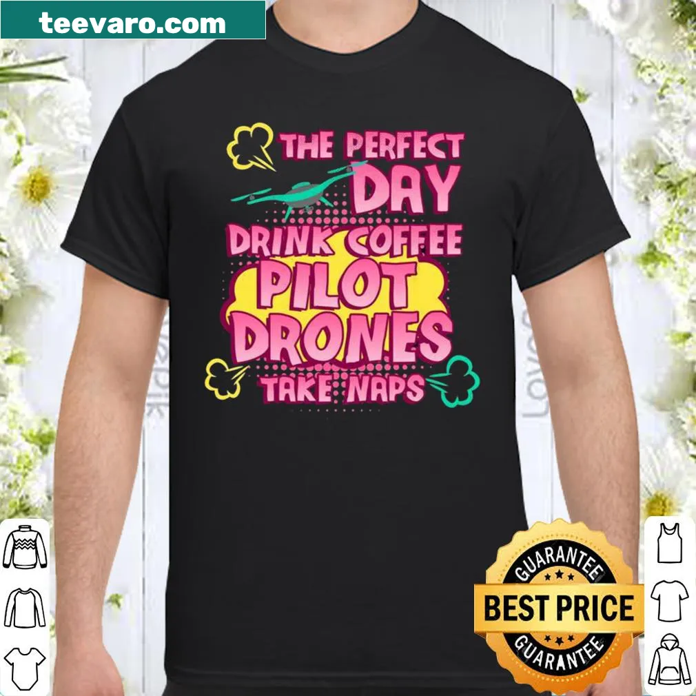 Shirt celebrating drone piloting and aerial photography.