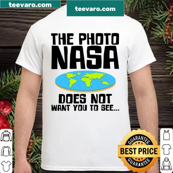 NASA conspiracy-themed t-shirt with bold text