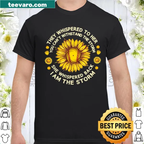 Baseball shirt featuring sunflower and inspirational quote about strength