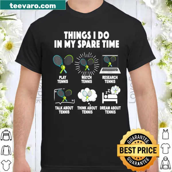 Playful text design about playing and watching tennis