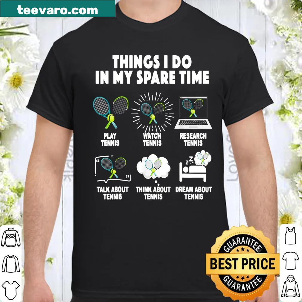 Playful text design about playing and watching tennis