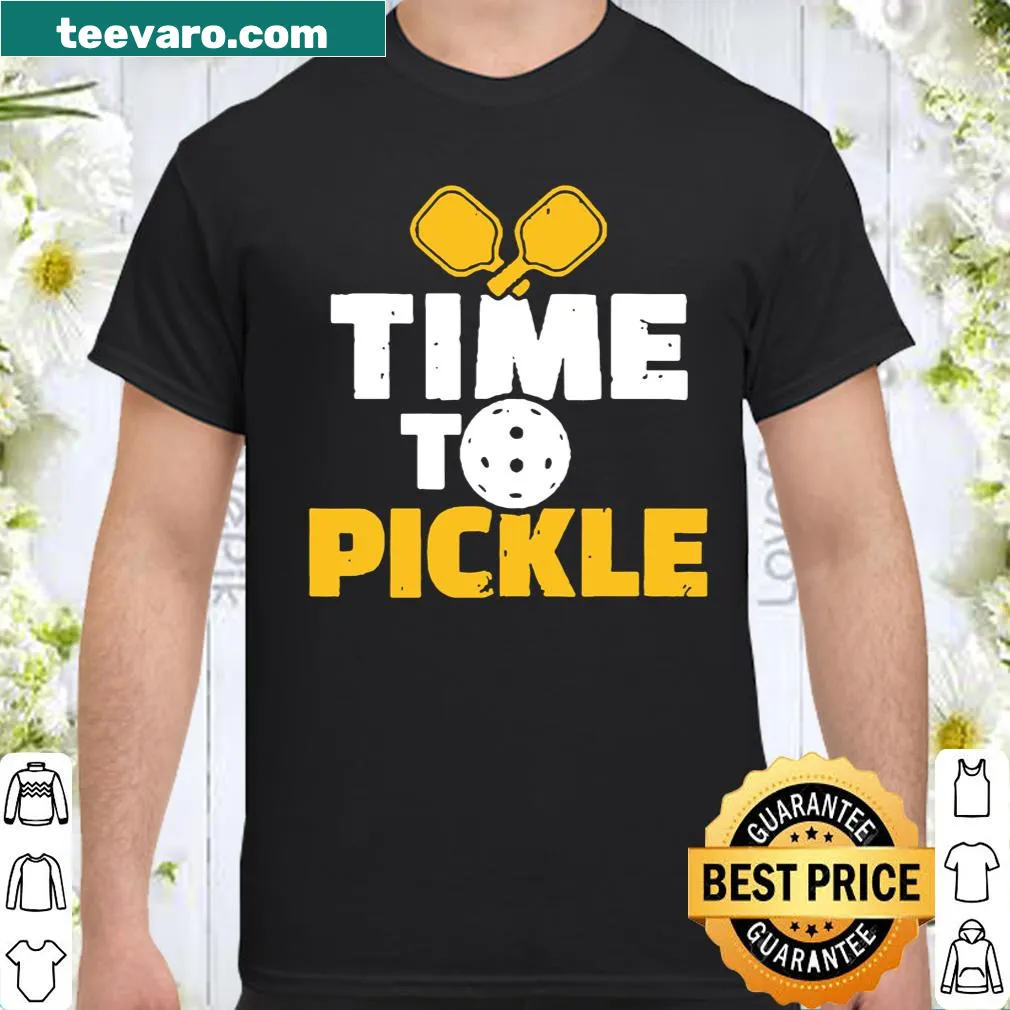 Playful t-shirt celebrating pickling with fun typography