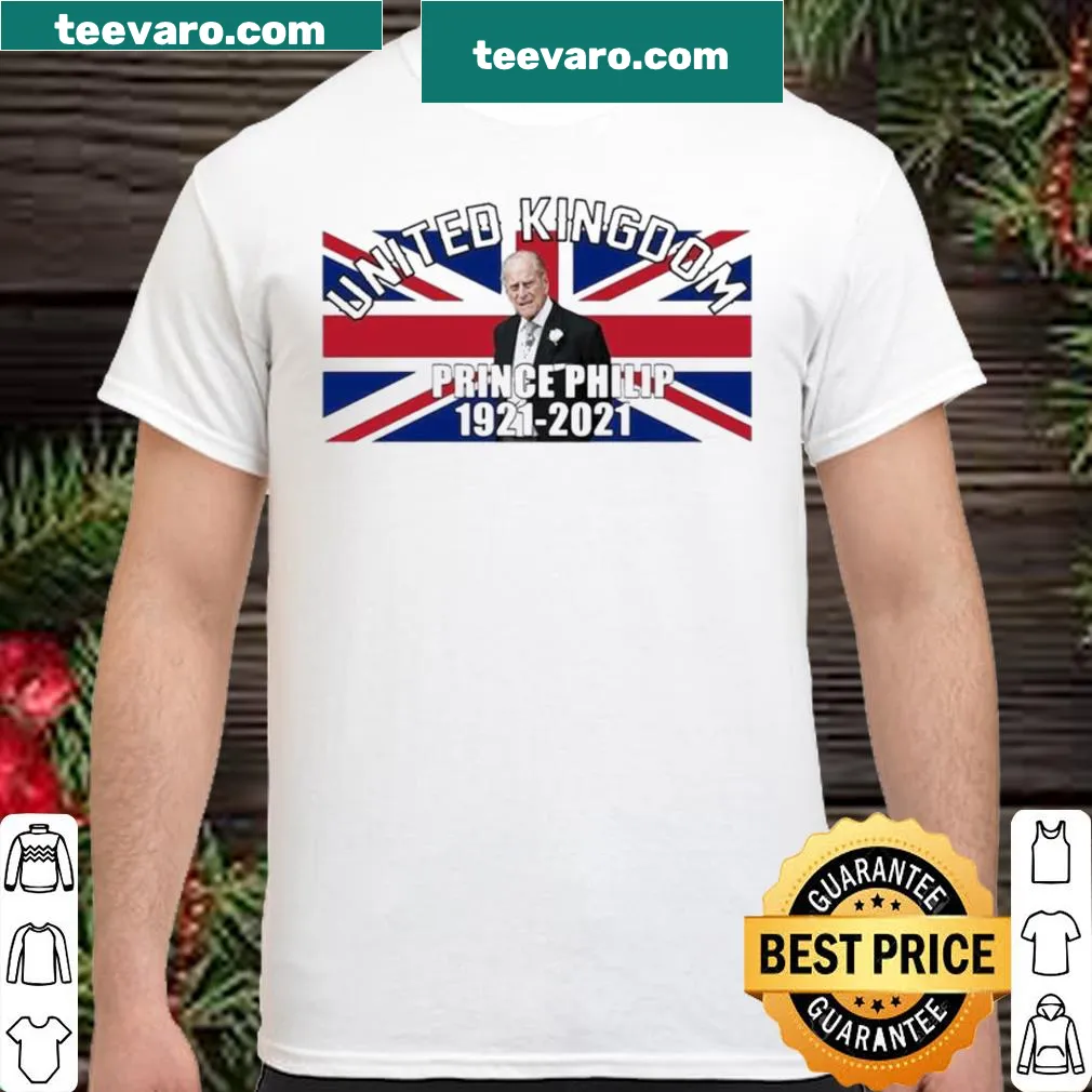 Vintage-style shirt commemorating Prince Philip with the years of his life.