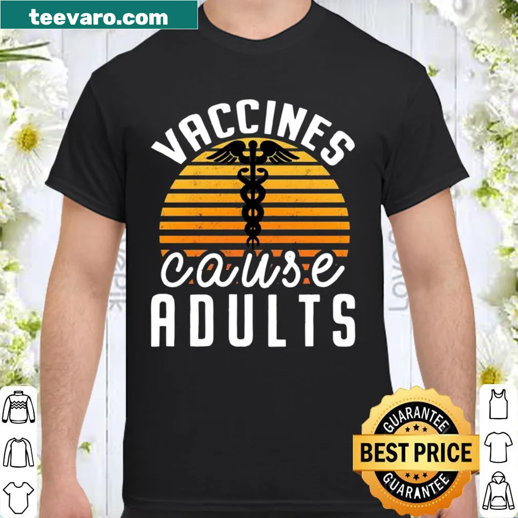 Pro-vaccination shirt with bold typography supporting health science