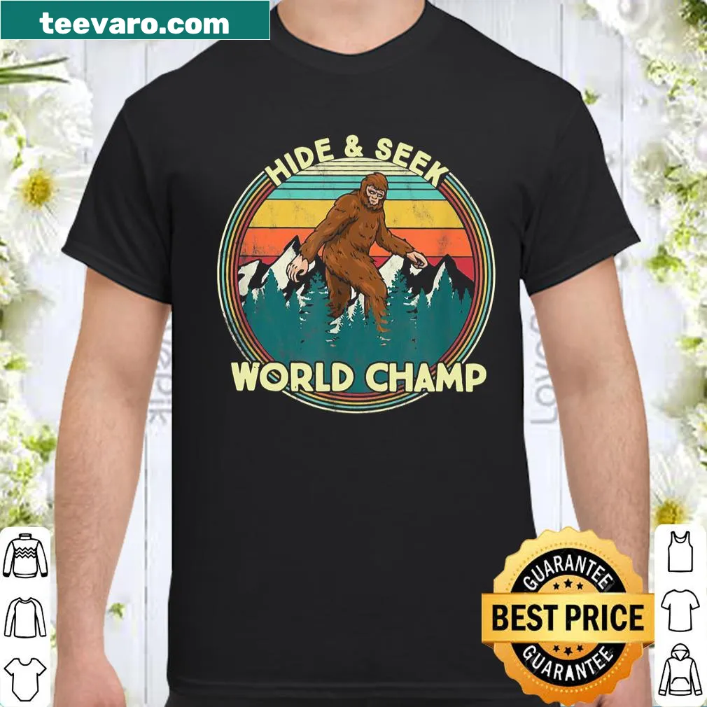 Bigfoot illustration with humorous text about searching for Sasquatch