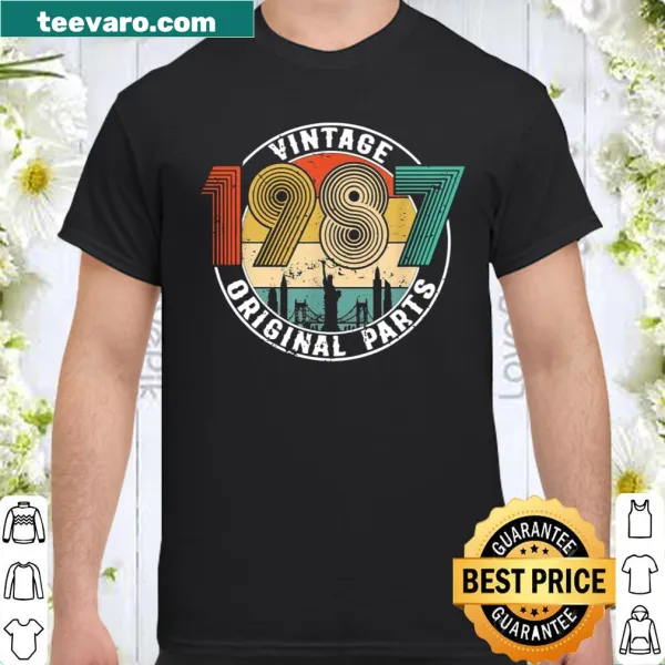 Vintage birthday shirt for 1987 birth year celebrating age