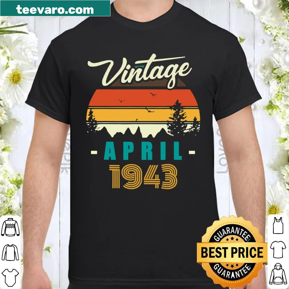 Vintage-style shirt celebrating 78th birthday with bold typography