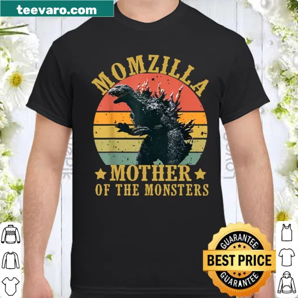 Vintage style shirt with humorous 'Momzilla' text