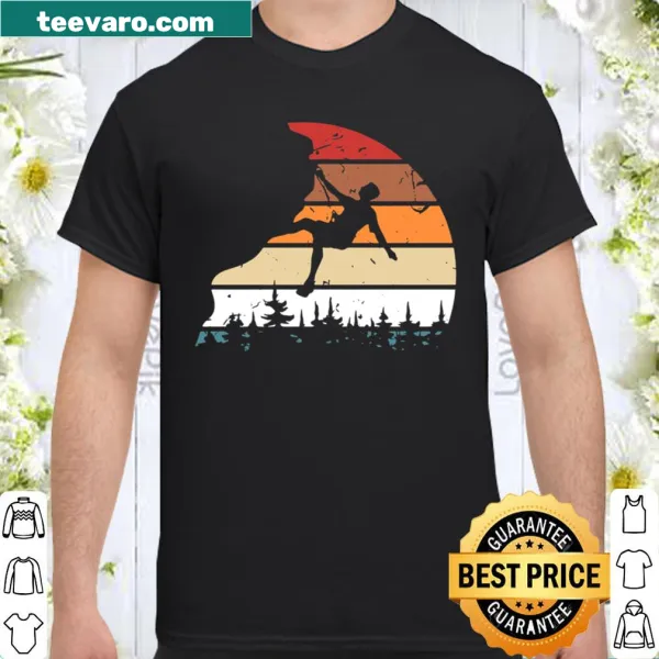 Vintage rock climbing shirt with a rugged design
