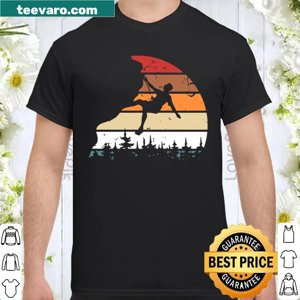 Vintage rock climbing shirt with a rugged design