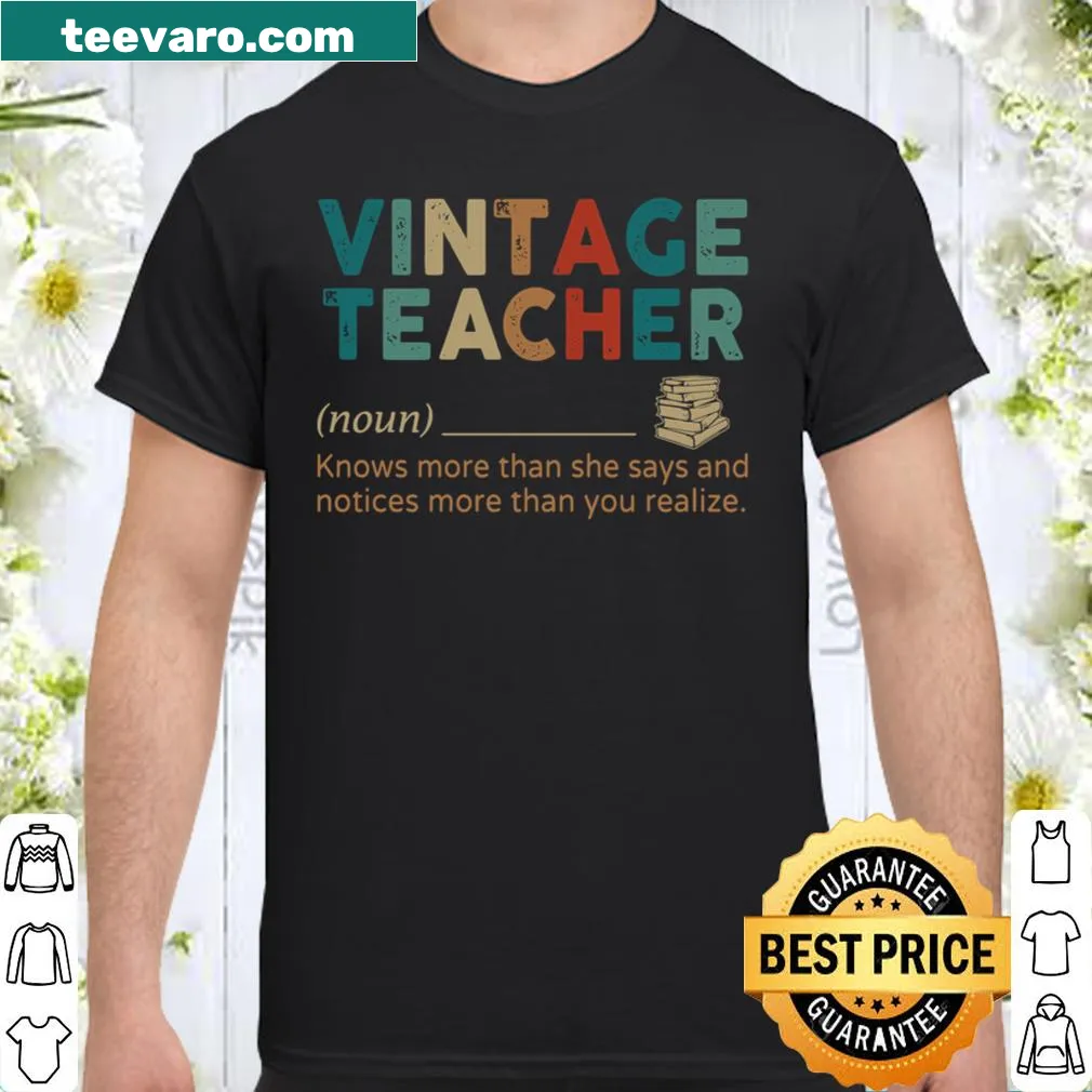 Shirt with a humorous definition of a teacher
