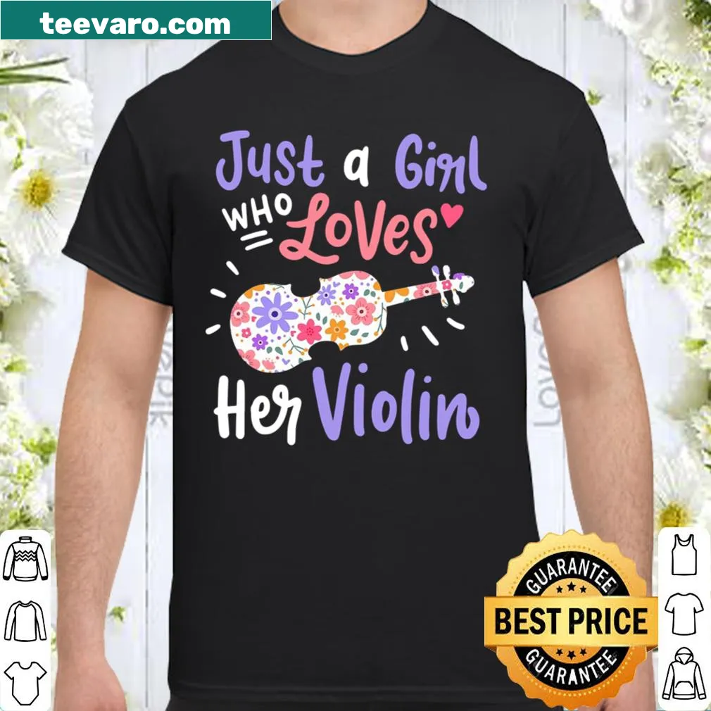 Vintage shirt with 'Just A Girl Who Loves Her Violin' text