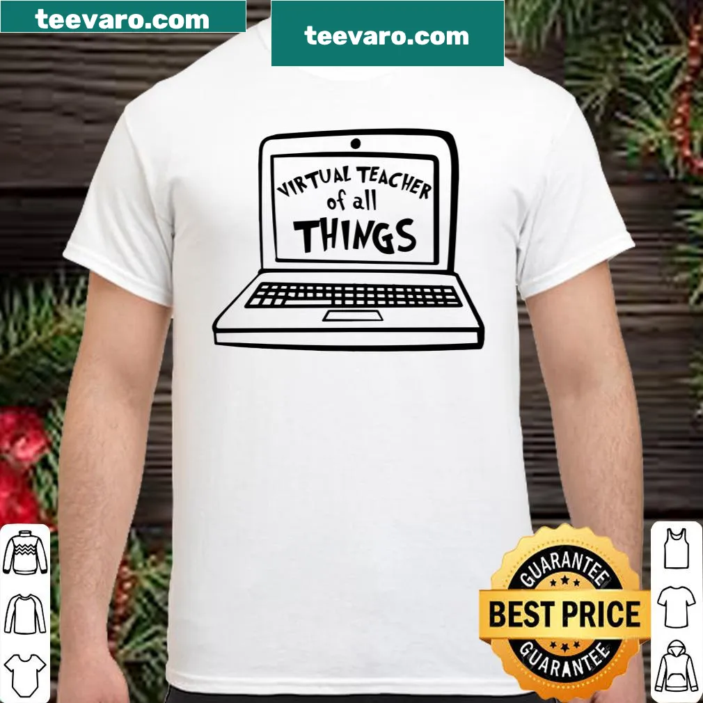 Text-based shirt celebrating virtual teaching