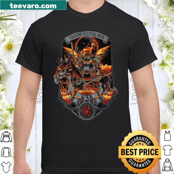 Bold shirt featuring 'Warrior Culture Gear War' message