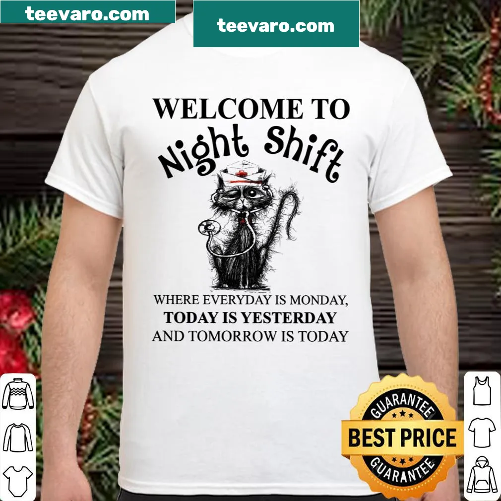 Funny shirt for night shift workers with humorous text