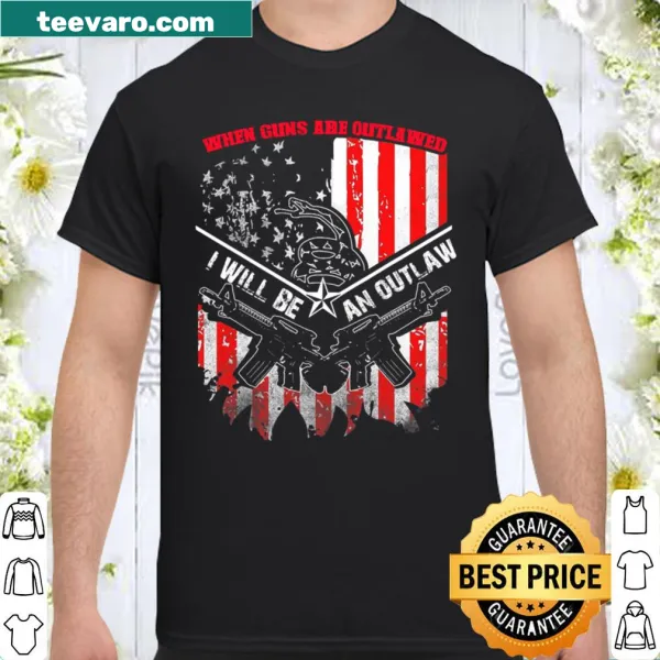 Bold typography shirt with gun rights message