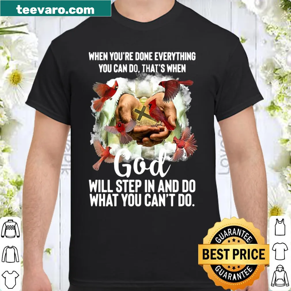 Inspirational faith-based shirt with a motivational message