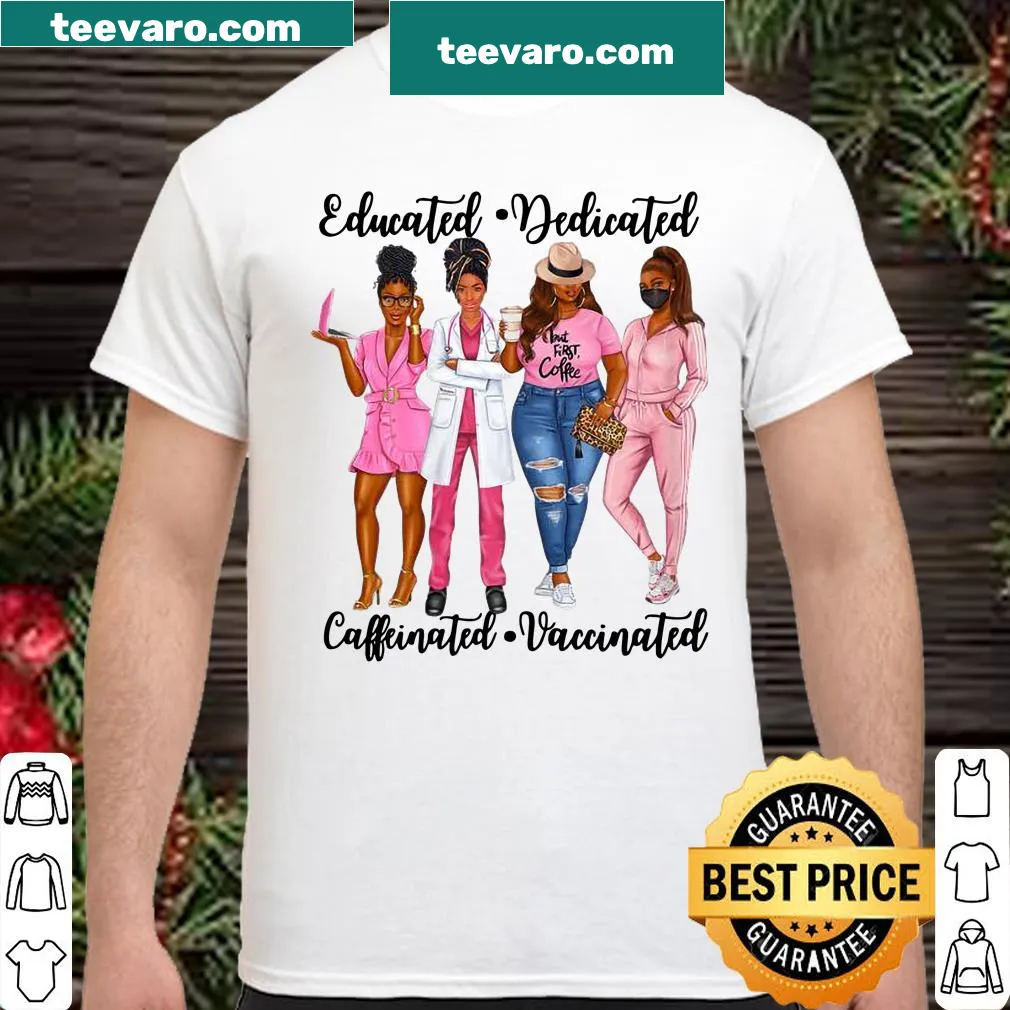 Empowering shirt for women doctors with vaccination theme