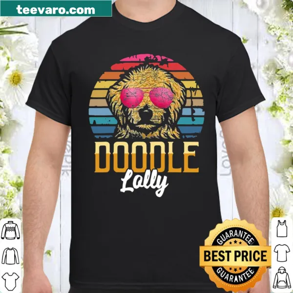 Cute Goldendoodle shirt featuring a playful illustration