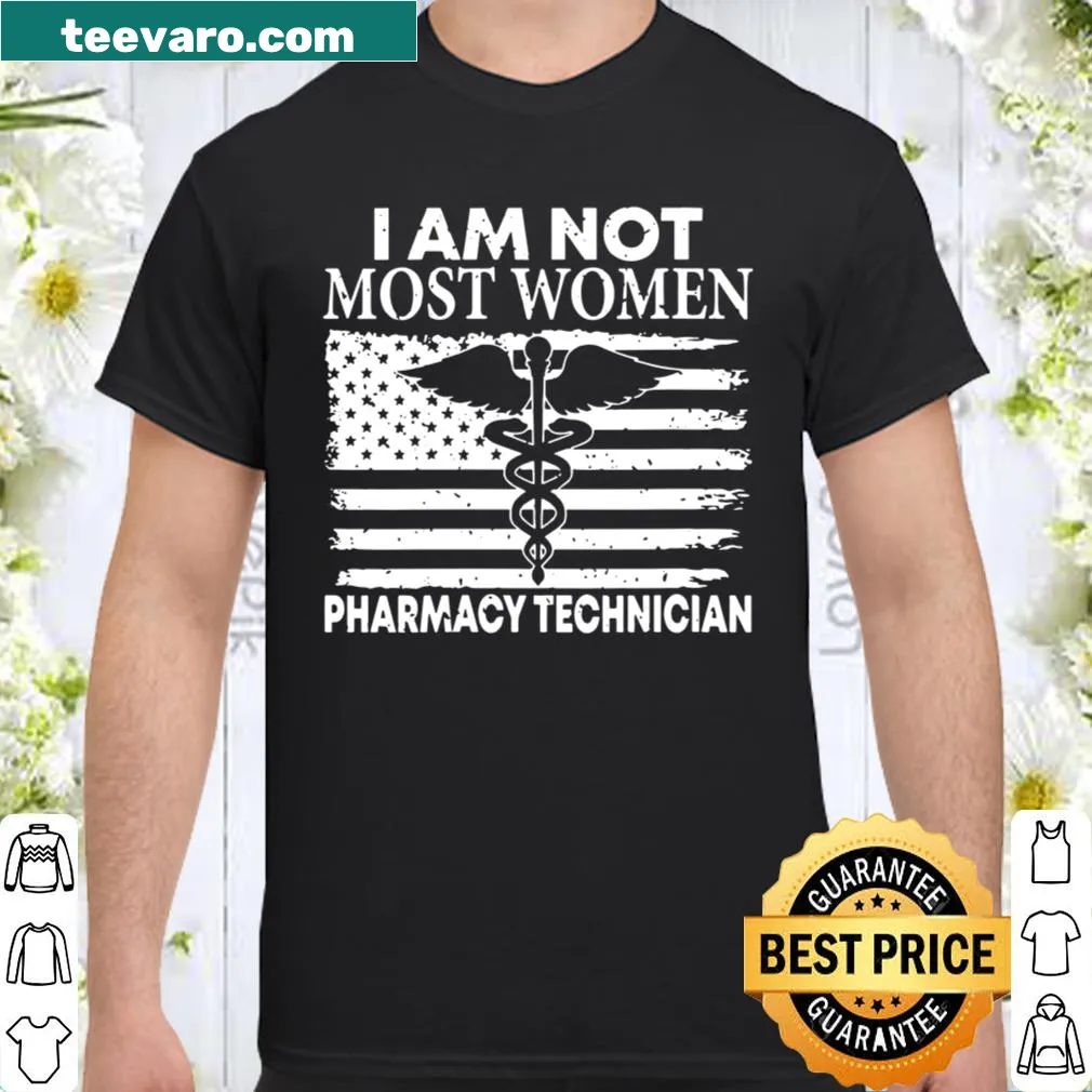 Shirt showcasing 'Most Certified Pharma Tech' for pharmacy technicians.
