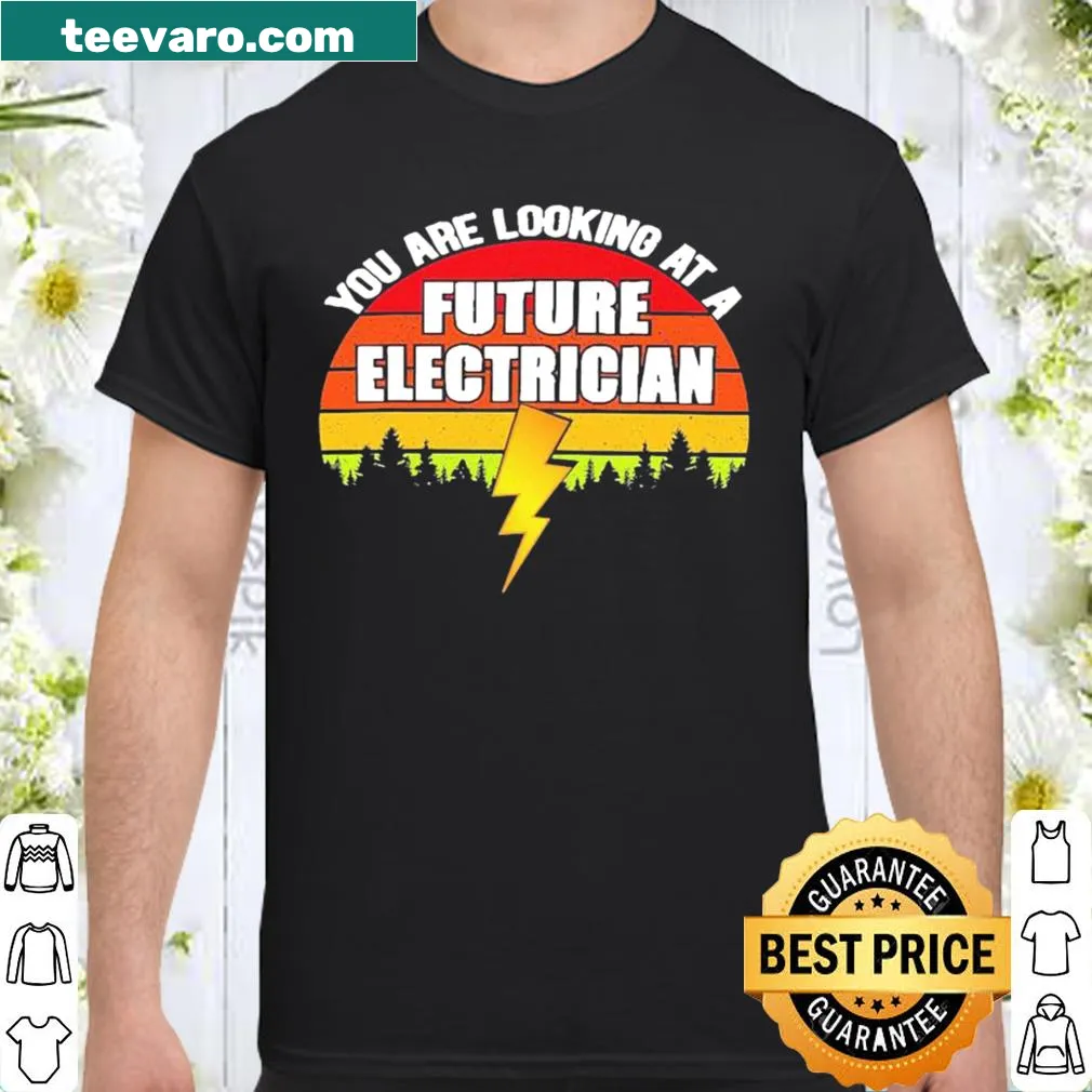Vintage shirt with 'Future Electrician' text