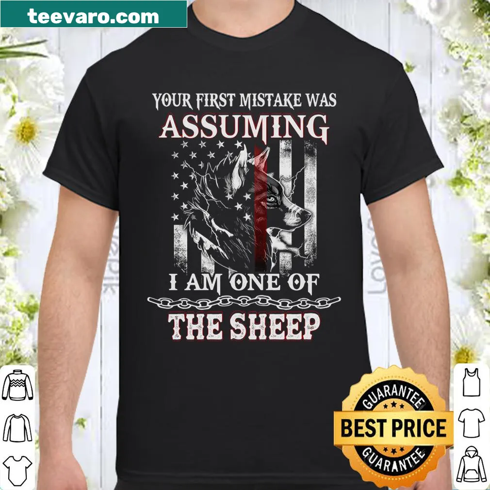 Sarcastic shirt with text about individuality and not being a sheep