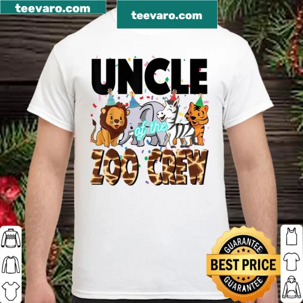 Zoo jungle themed shirt with 'UNCLE' text