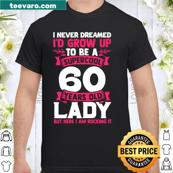 Elegant shirt celebrating 60th birthday of a mom or grandma