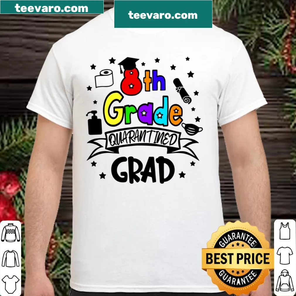 Charming graduation shirt for 8th graders with 2021 design