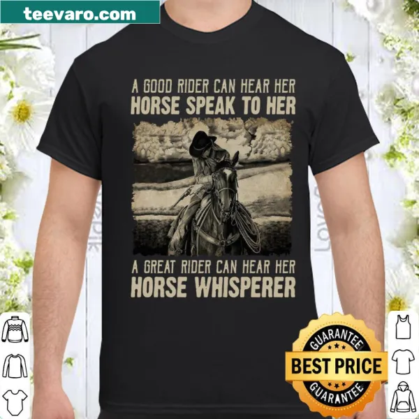 Sentimental equestrian shirt with horse-themed text