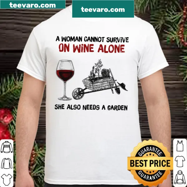 Shirt merging love for wine and gardening