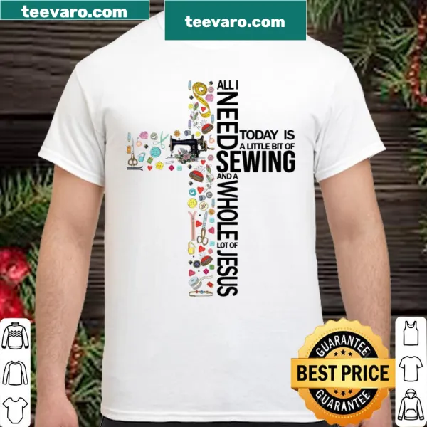 Inspirational shirt with sewing and Jesus theme