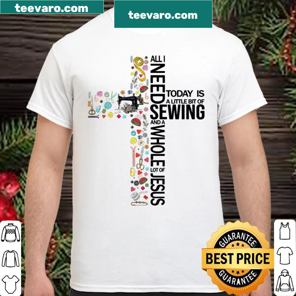 Inspirational shirt with sewing and Jesus theme