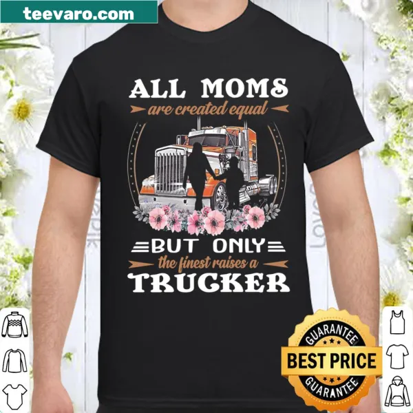 Typography shirt honoring trucker moms with a heartfelt message