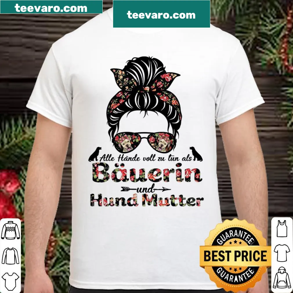 Shirt showcasing the phrase about being a farmer and dog mom