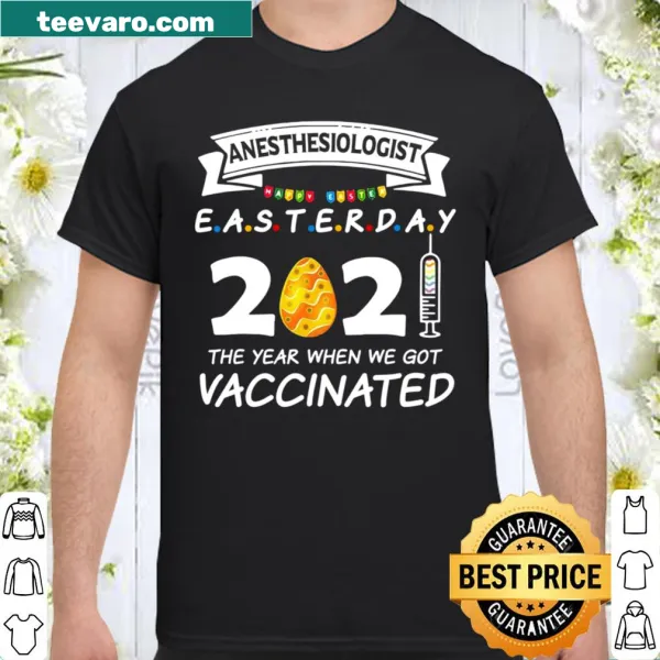 Illustrative t-shirt celebrating anesthesiologists and vaccination year