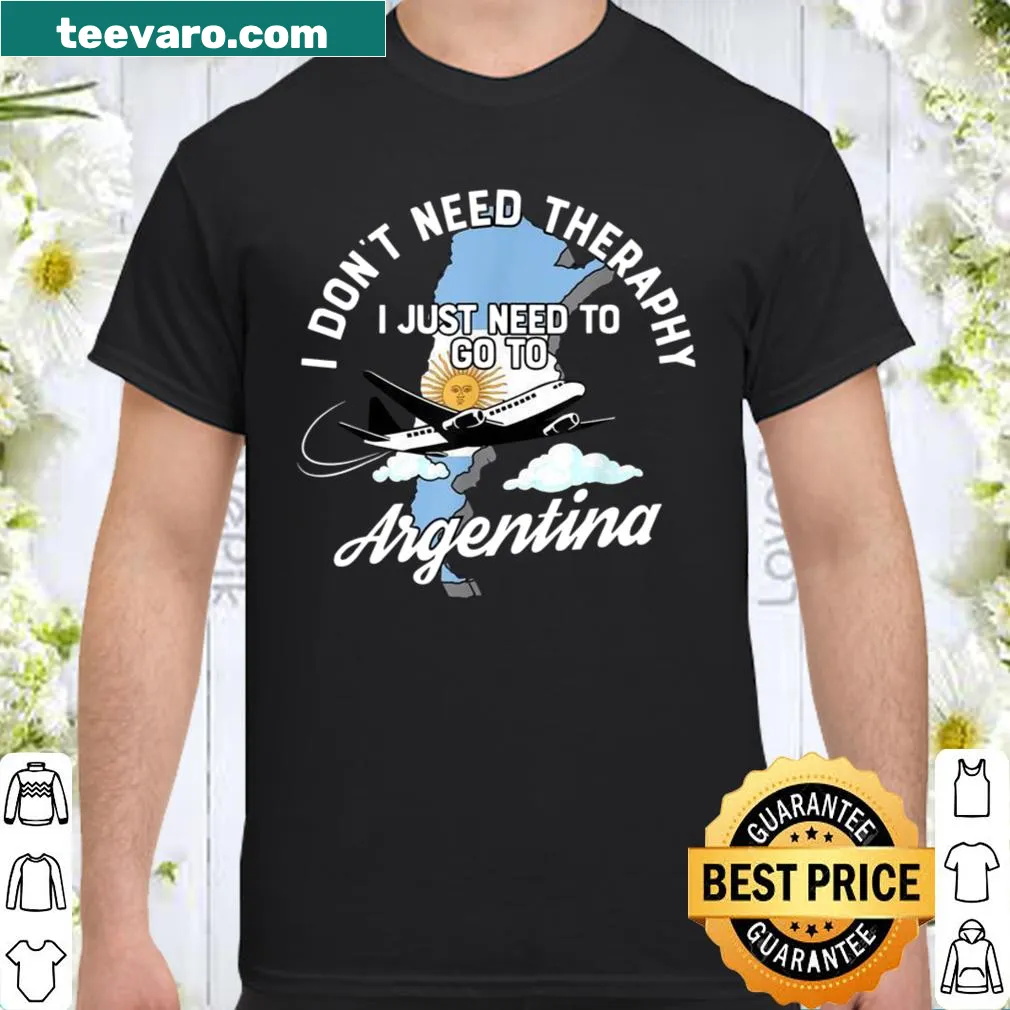 Shirt with Argentinian flag graphic celebrating travel to Argentina.