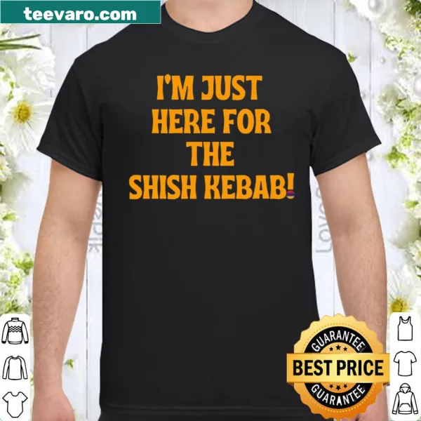 Illustrated shirt showcasing Armenian shish kebabs and flag