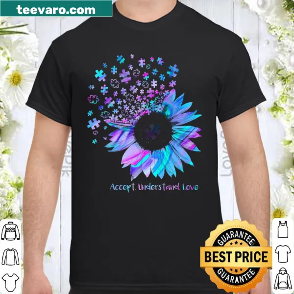 Sunflower shirt promoting autism awareness and acceptance