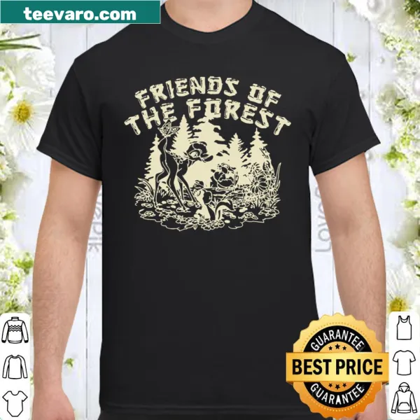 Pullover shirt featuring Bambi and forest friends in a whimsical illustration